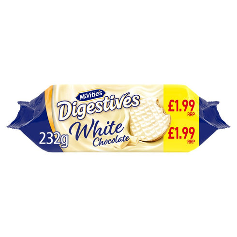 McVitie's Digestives White Chocolate 232g