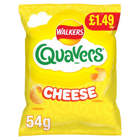 Walkers Quavers Cheese Snacks £1.25 PMP 45g