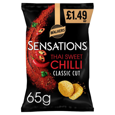 Sensations Thai Sweet Chilli Crisps PMP 65g