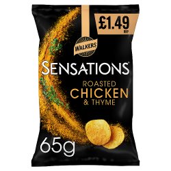 Walkers Sensations Roasted Chicken & Thyme Crisps 65g