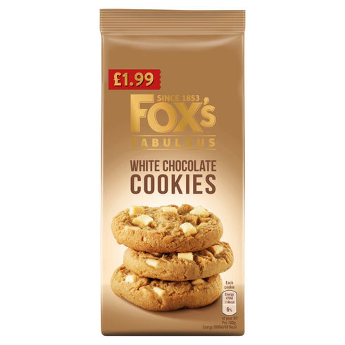 Fox's Fabulous White Chocolate Cookies 180g