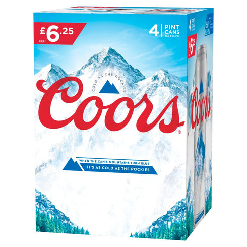 Coors Beer 4 x 568ml