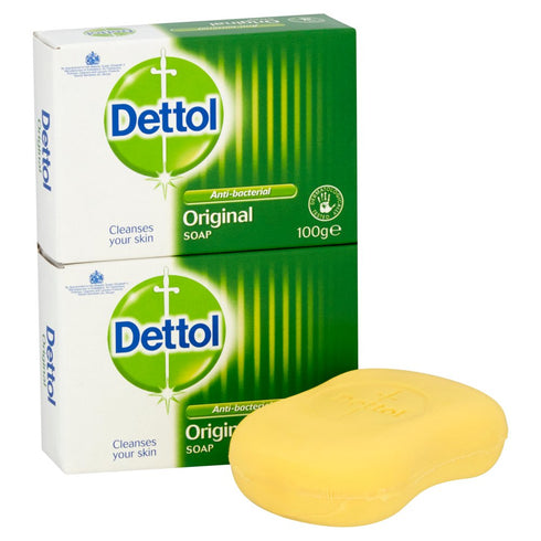 Dettol Antibacterial Bar Soap Original, Twin Pack (2x100g)