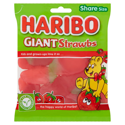 HARIBO Giant Strawbs Bag 160g
