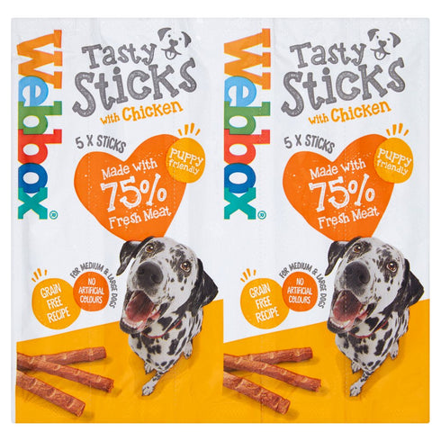 Webbox 5 Tasty Sticks with Chicken 55g