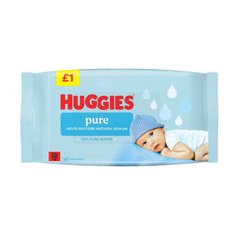 Huggies 48 Pure Baby Wipes