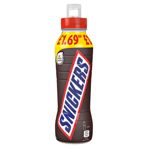 Snickers Chocolate Peanut Milk Shake Drink No Added Sugar 350ml