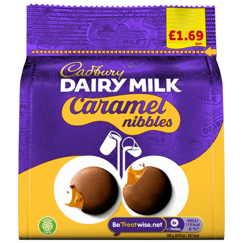 Cadbury Dairy Milk Caramel Nibbles Chocolate Bag £1.35 PMP 95g