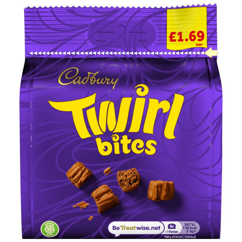 Cadbury Twirl Bites Chocolate Bag PMP 95g