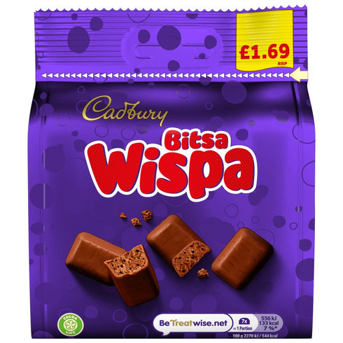 Cadbury Bitsa Wispa Chocolate Bag £1.69 PMP 95g