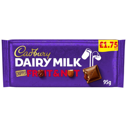 Cadbury Dairy Milk Chopped Nut Chocolate Bar 95g