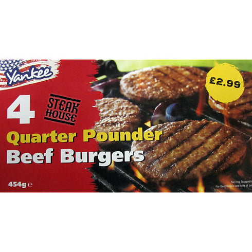 Yankee 4 Steakhouse Quarterpounder Burgers PM 299