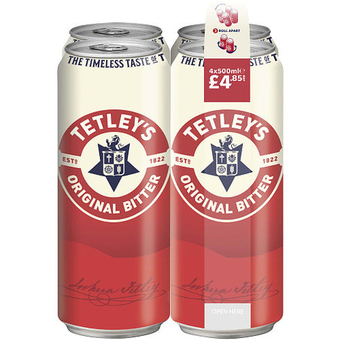 Tetley's Original Bitter Ale Beer 4 x 500ml