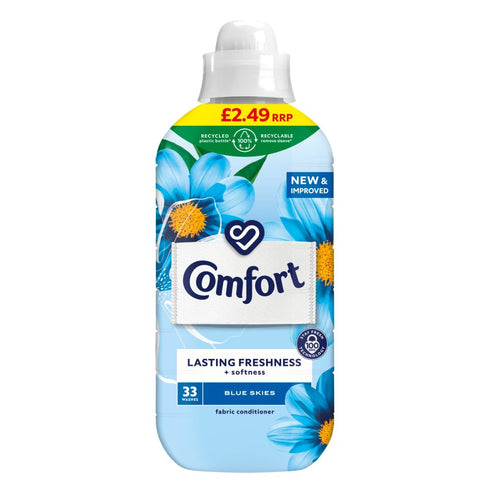 Comfort Fabric Conditioner Blue Skies 33 Wash 990ml