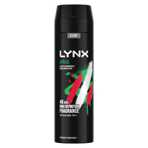 Lynx Aerosol Bodyspray Africa the G.O.A.T. of fragrance 200 ml