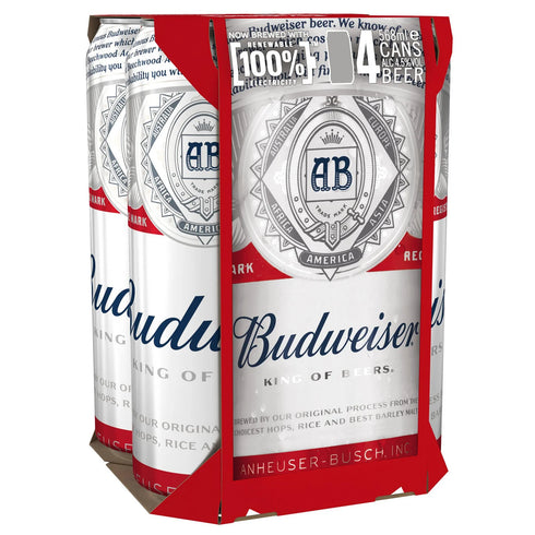 Budweiser 4 x 568ml
