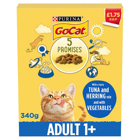 Go-Cat with Herring, with Tuna and with Vegetables 1+ Year 340g