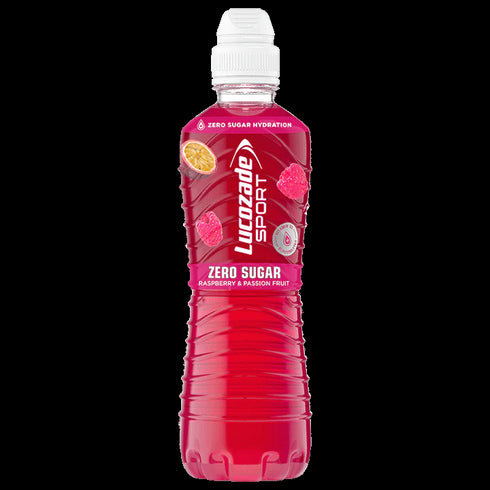 Lucozade sport raspberry and passionfruit zero sugar 500ml