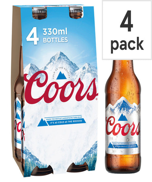 Coors light Bottles 4 X 330ML