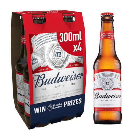 Budweiser Beer 4 x 300ml