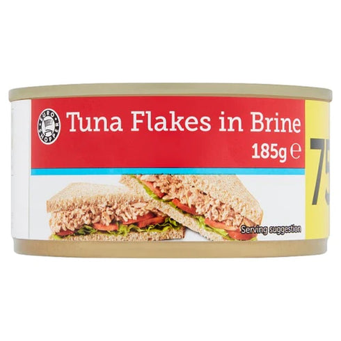 Euro shopper Tuna flakes in brine 185g