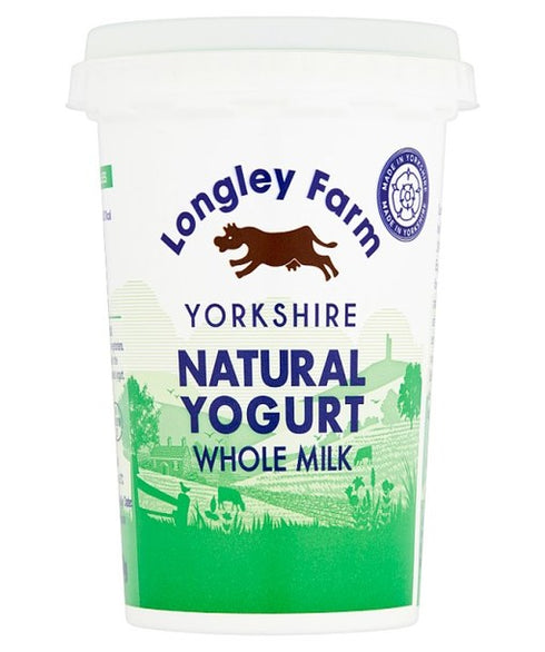 Longley Farm Yorkshire Natural Food, Beverages & Tobacco > Food Items >Food, Beverages & Tobacco > Food Items > Dairy Products > Yogurt Whole Milk 450g
