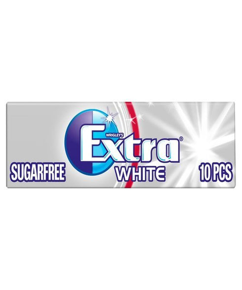 Extra White Chewing Gum Sugar Free 10 Pieces