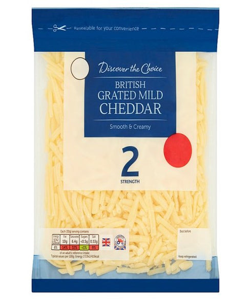 Discover the Choice British Grated Mild Cheddar 200g
