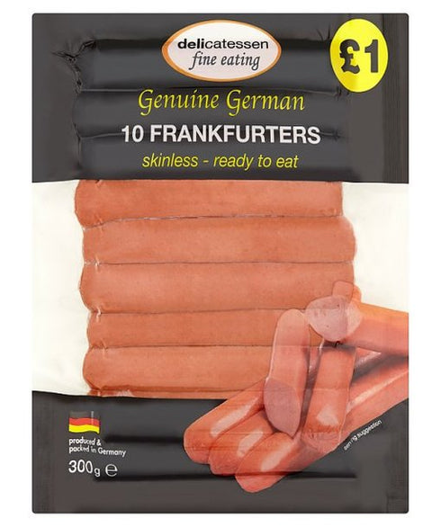 Delicatessen Fine Eating Frankfurters 10 x 30g (300g)