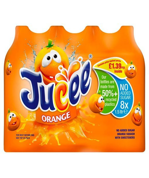 Jucee No Added Sugar Orange 1.5 Ltr