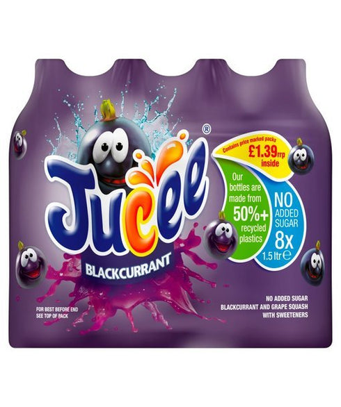 Jucee No Added Sugar Blackcurrant 1.5 Ltr