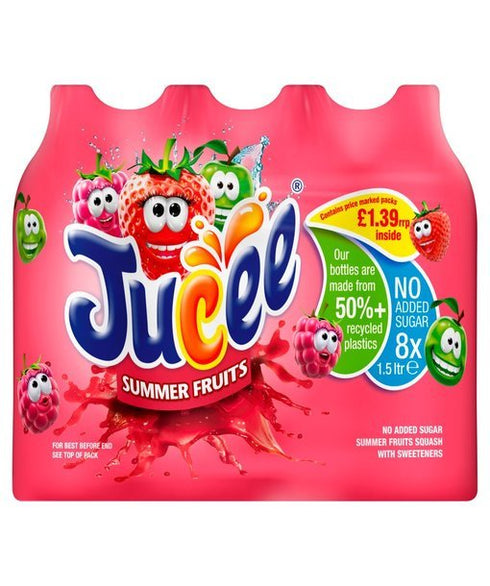 Jucee No Added Sugar Summer Fruits 1.5Ltr