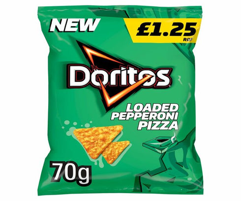 Doritos Loaded Pepperoni Pizza Sharing Tortilla Chips £1.25 RRP PMP 70g