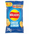 Walkers Food, Beverages & Tobacco > Food Items >Food, Beverages & Tobacco > Food Items > Dairy Products > Cheese & Onion Crisps £1.25 PMP 65g