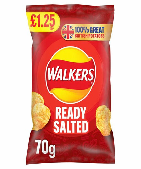 Walkers Ready Food, Beverages & Tobacco > Food Items > Seasonings & Spices > Salted Crisps £1.25 PMP 65g