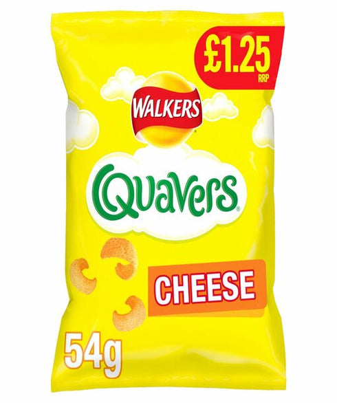 Walkers Quavers Food, Beverages & Tobacco > Food Items >Food, Beverages & Tobacco > Food Items > Dairy Products > Cheese Snacks £1.25 PMP 45g