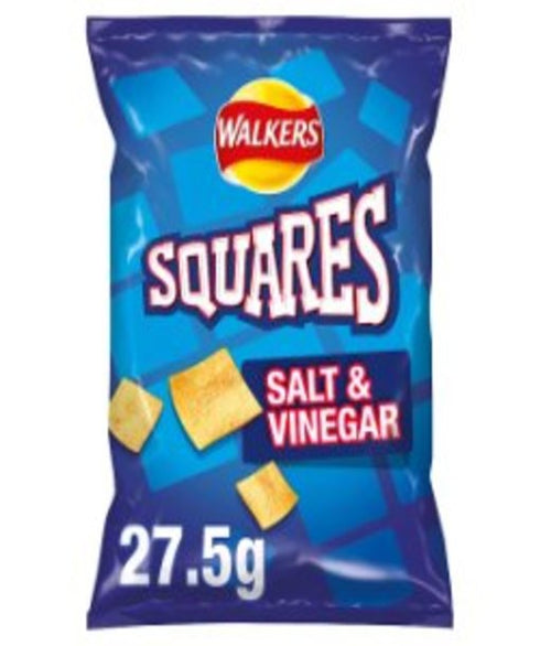 Walkers Squares Food, Beverages & Tobacco > Food Items > Seasonings & Spices > Salt & Vinegar Snacks 59p PMP 27.5g