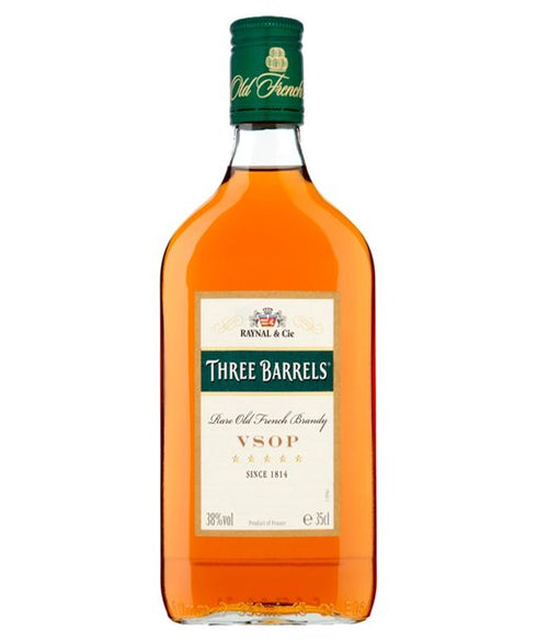 Three Barrels Rare Old FrenchFood, Beverages & Tobacco > Beverages > Alcoholic Beverages > Liquor & Spirits > Food, Beverages & Tobacco > Beverages > Alcoholic Beverages > Liquor & Spirits > Brandy VSOP 35cl