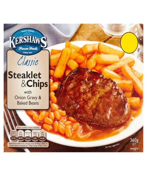 Kershaws Classic Steak Pie & Food, Beverages & Tobacco > Food Items >Food, Beverages & Tobacco > Food Items > Food, Beverages & Tobacco > Food Items > Snack Foods > ChipsFood, Beverages & Tobacco > Food Items >Food, Beverages & Tobacco > Food Items > Food, Beverages & Tobacco > Food Items > Snack Foods > Chips with Carrots & Peas 400g