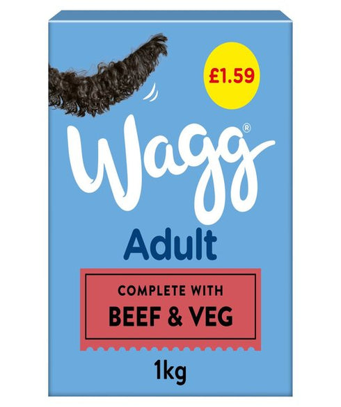 Wagg Adult with Beef & Veg 1kg