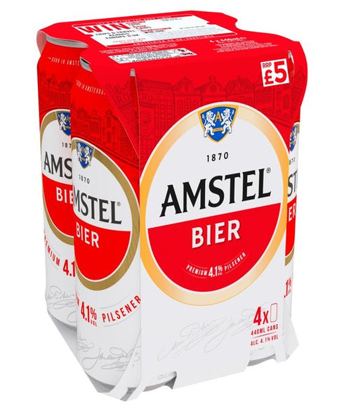 Amstel Lager Food, Beverages & Tobacco > Beverages > Alcoholic Beverages > Beer 4 x 440ml