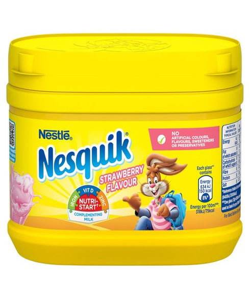 NesquikA Strawberry Milkshake Powder 300g Tub