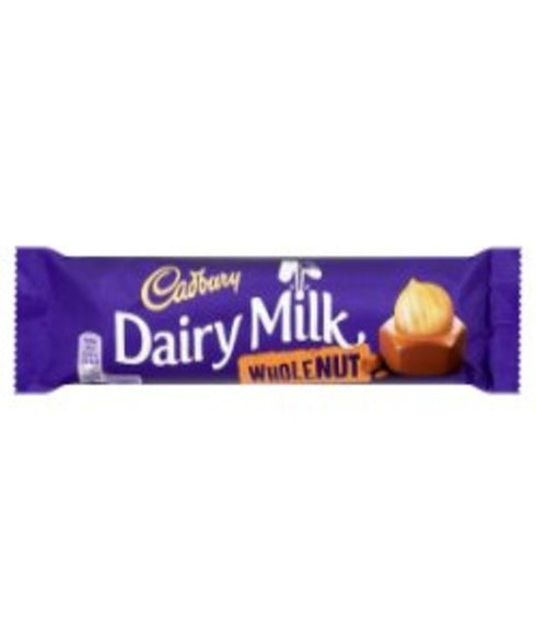 Cadbury Dairy Milk Whole Nut Chocolate Bar 45g
