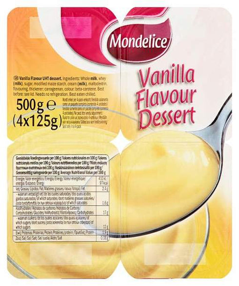 Mondelice Vanilla Flavour Dessert 4 x 125g (500g)