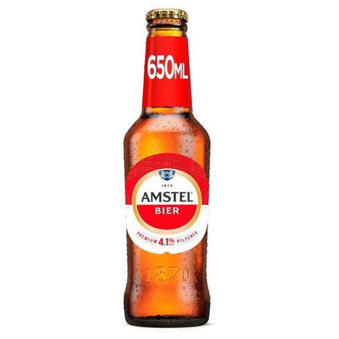Amstel Lager Food, Beverages & Tobacco > Beverages > Alcoholic Beverages > Beer Bottle 650ml
