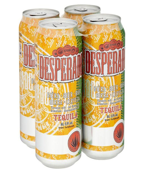 Desperados Tequila Lager Food, Beverages & Tobacco > Beverages > Alcoholic Beverages > Beer 4 x 500ml Cans