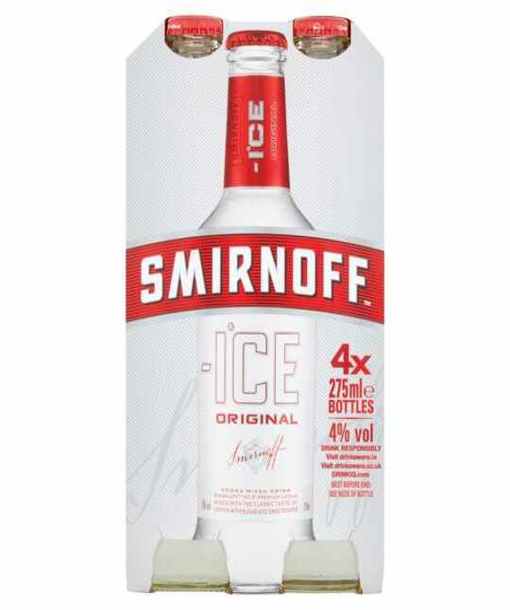 Smirnoff Ice Vodka Mixed Drink 4 x 275ml Kasa Beeston