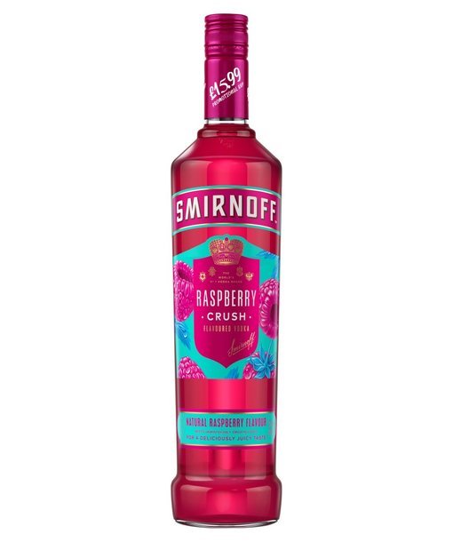 Smiroff Raspberry Smirnoff Raspberry Crush Flavoured Vodka 70cl – Kasa Beeston